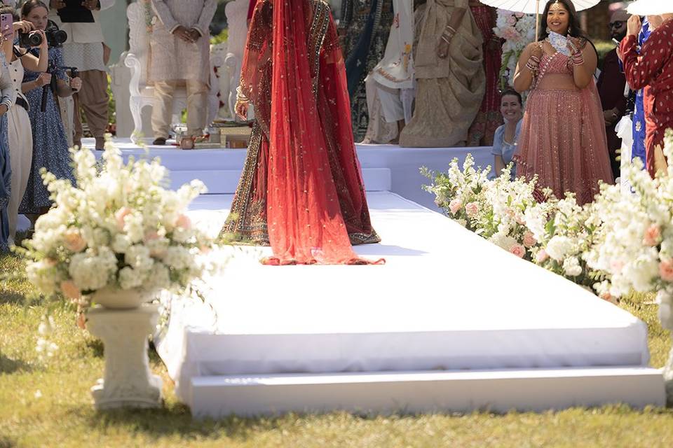 Walking down the aisle