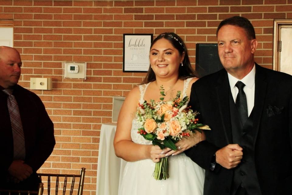 Walking down the aisle