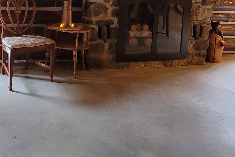 Stone Fireplace