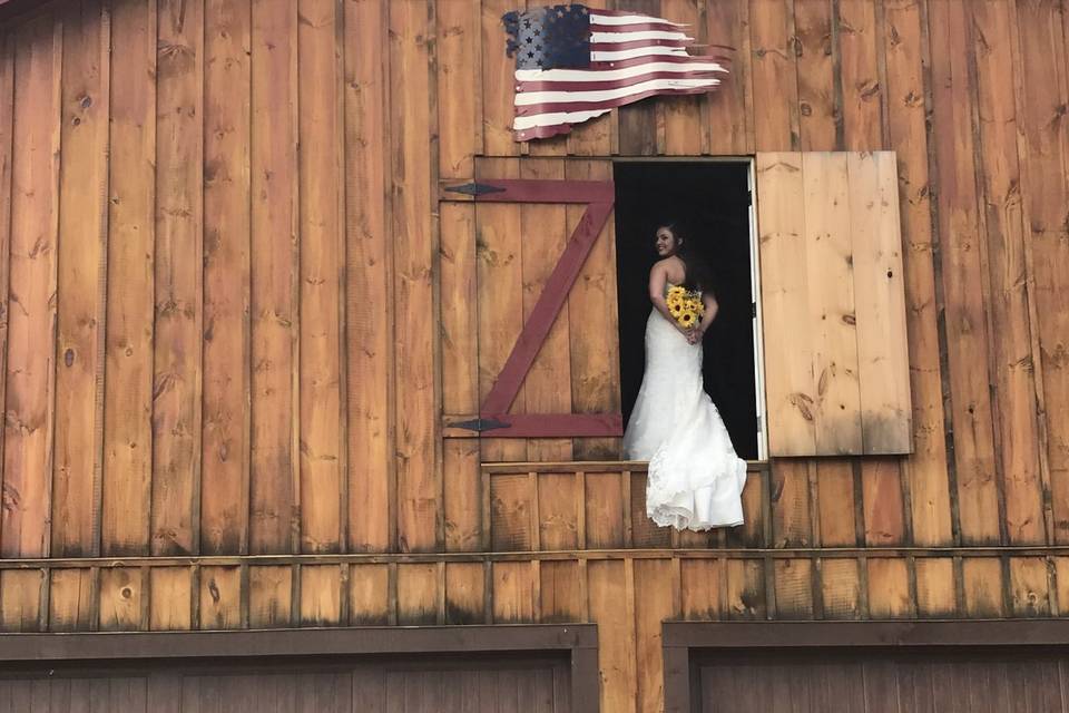 Bride by the window