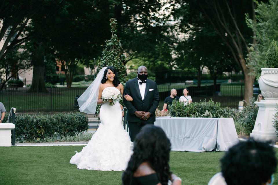 Walking down the aisle