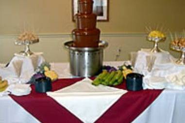 Chocolate fountain station