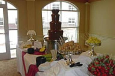 Wedding buffet area