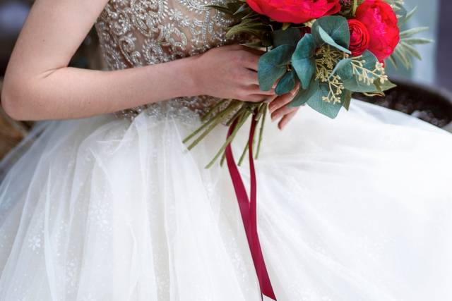 Red Lips For bride makeup