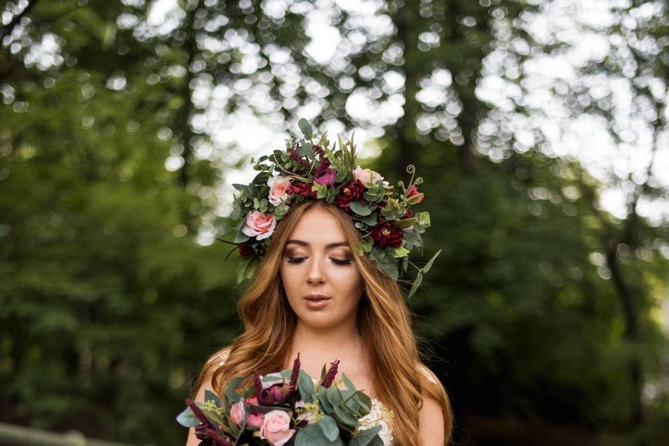 Flowery Bride Look