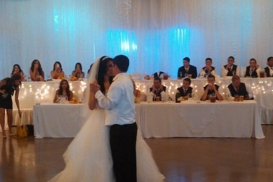 First dance as newlyweds