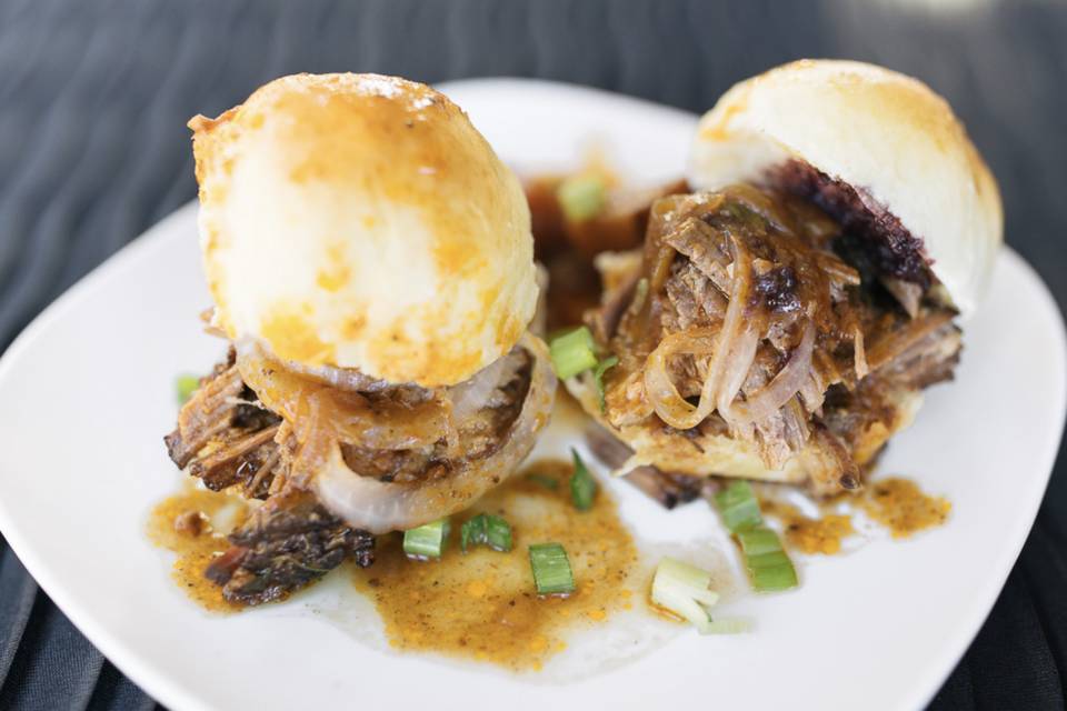 Braised beef sliders