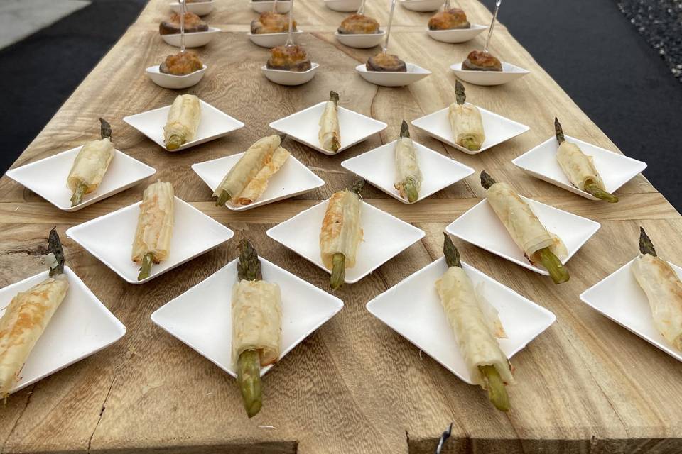 Asiago and Phyllo Cigars