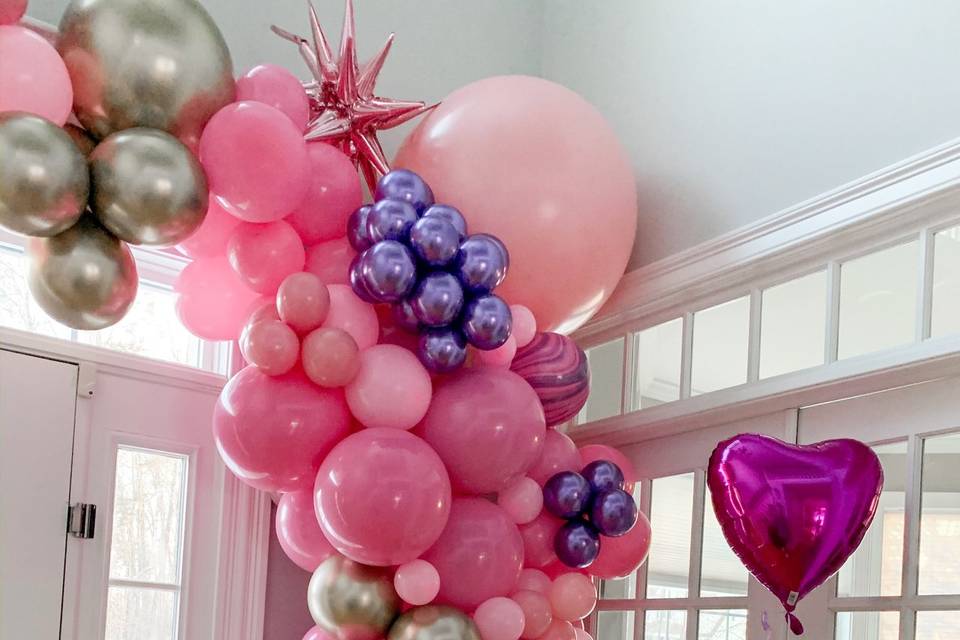 Pink Balloon Garland