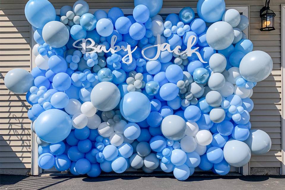 Blue Balloon Wall