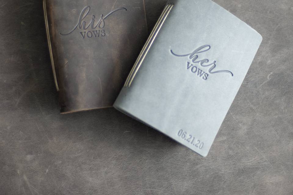 Personalized vow books
