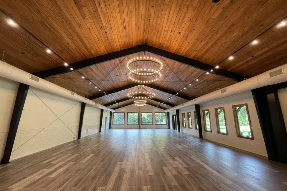 Oak Hall with soaring ceilings