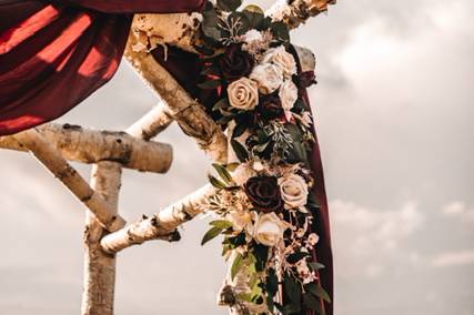 Flowers on arbor