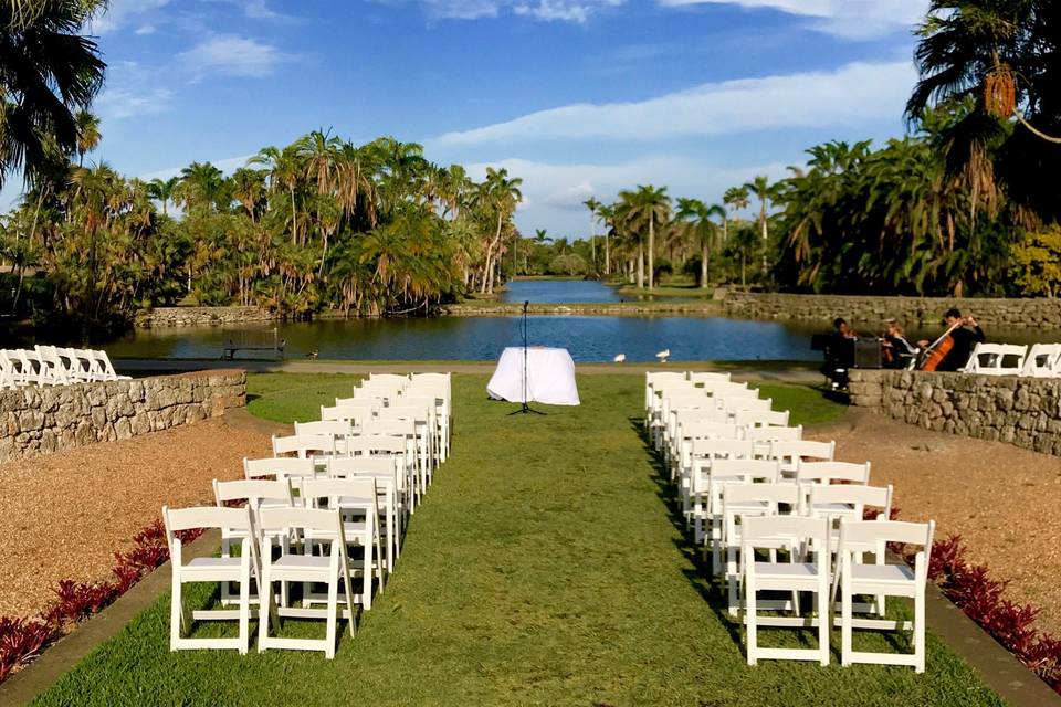 Ceremony at Fairchild Botanical Gardens