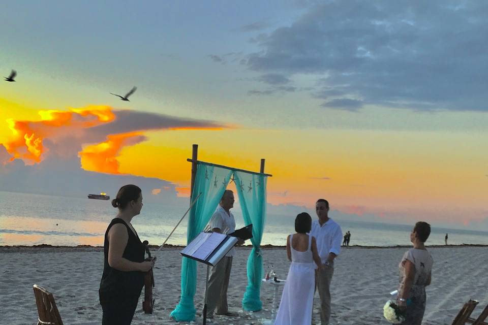 Sunrise wedding