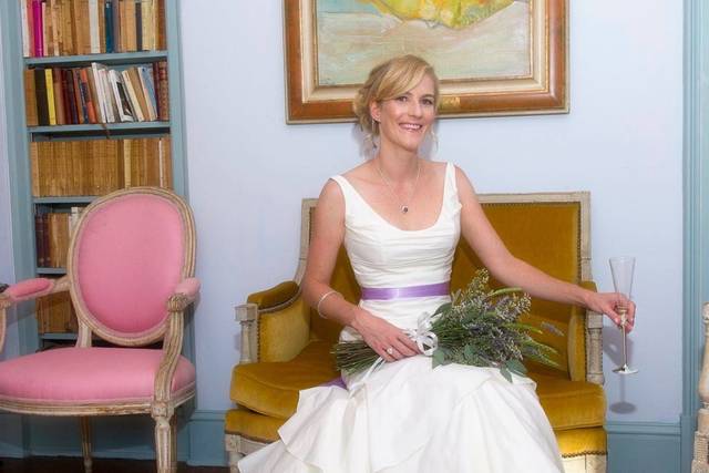 On the wedding day.
