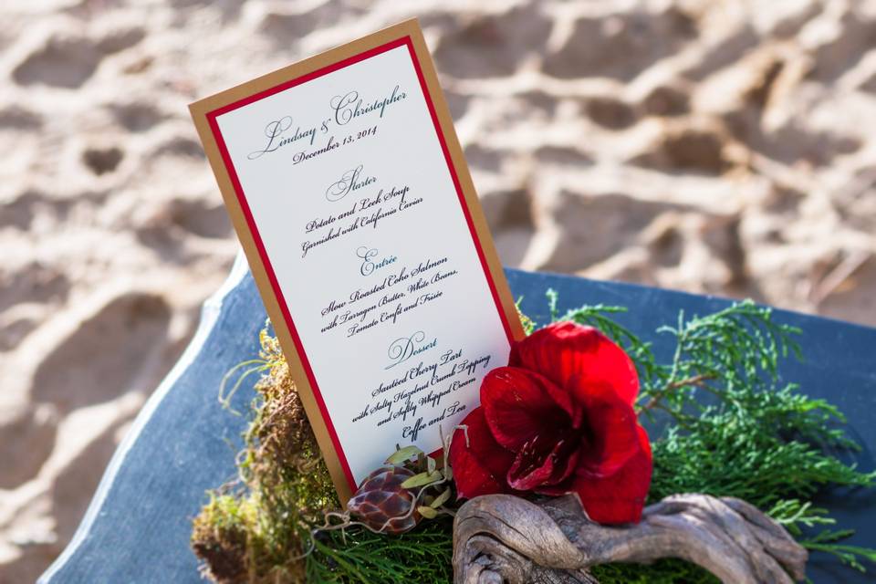 Digital Calligraphy Menus