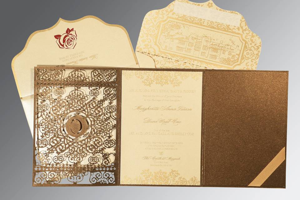 Laser Cut Wedding Invitation