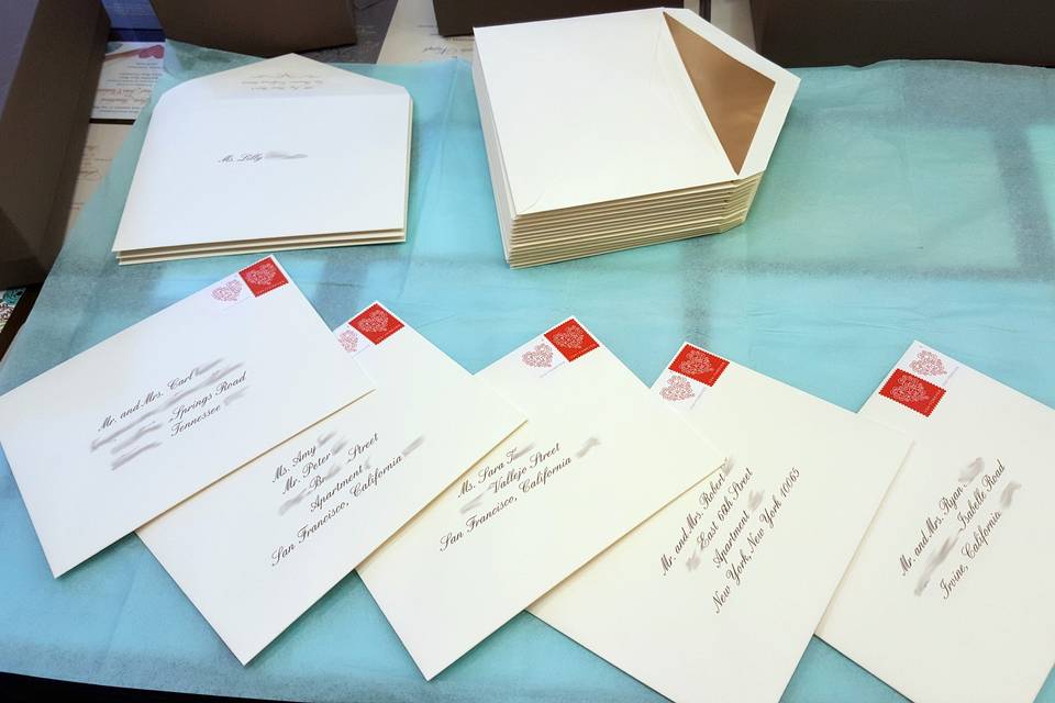 Digital Calligraphy Envelopes