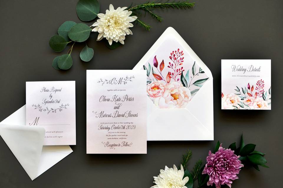 Enchanted Drift Wedding Invite