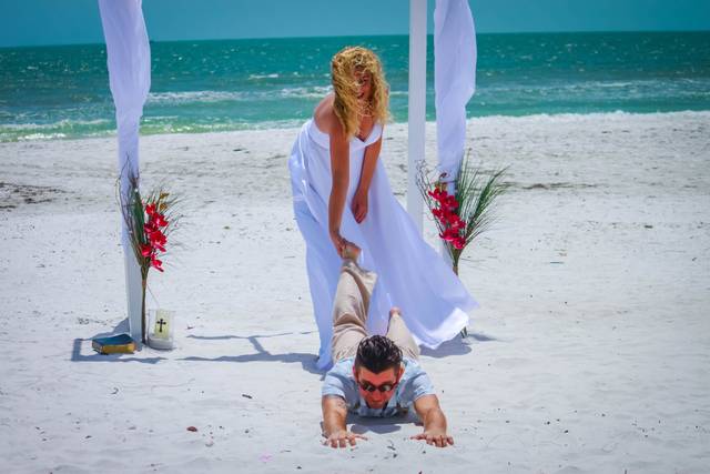 Dragging them to the alter