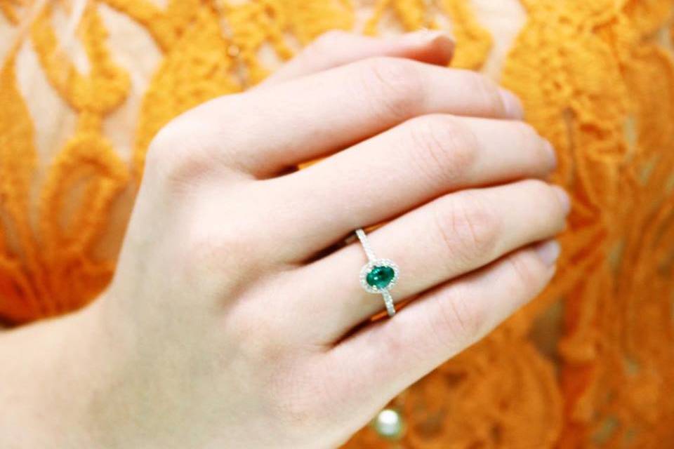 Emerald Engagment Ring