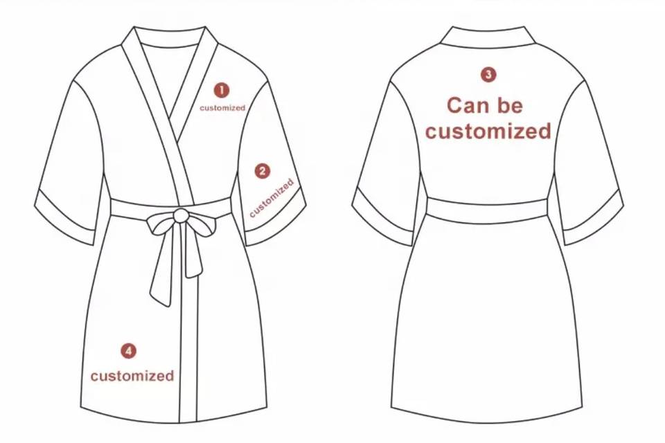 Custom slik robes