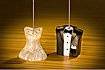 Bride and Groom Place Card Holder