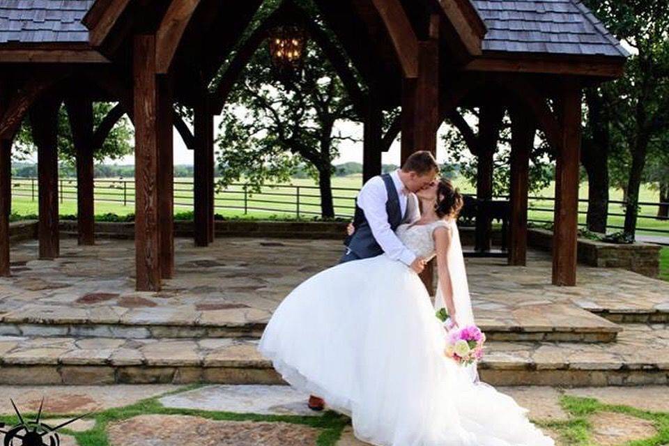 The bride and groom