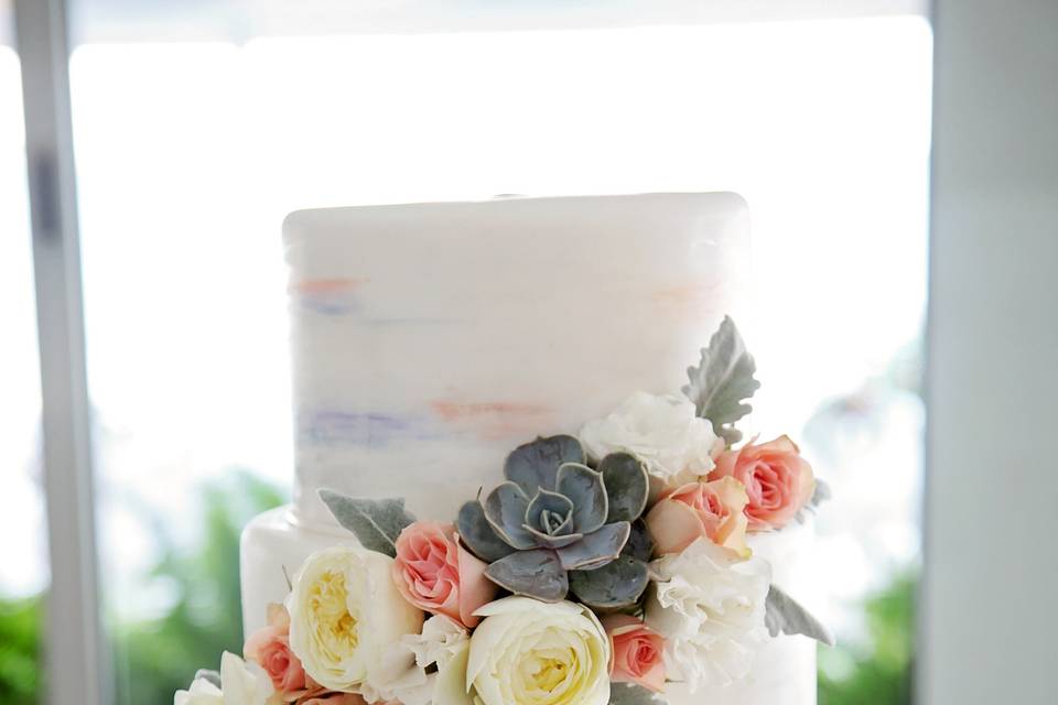 Watercolor cake