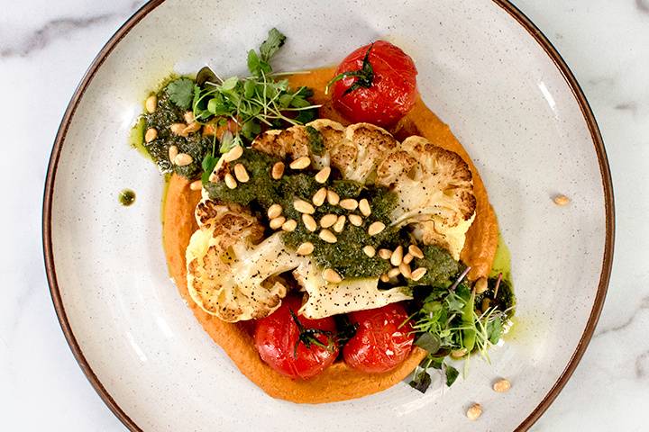 Braised Cauliflower Steaks