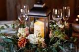 Table arrangement with candle