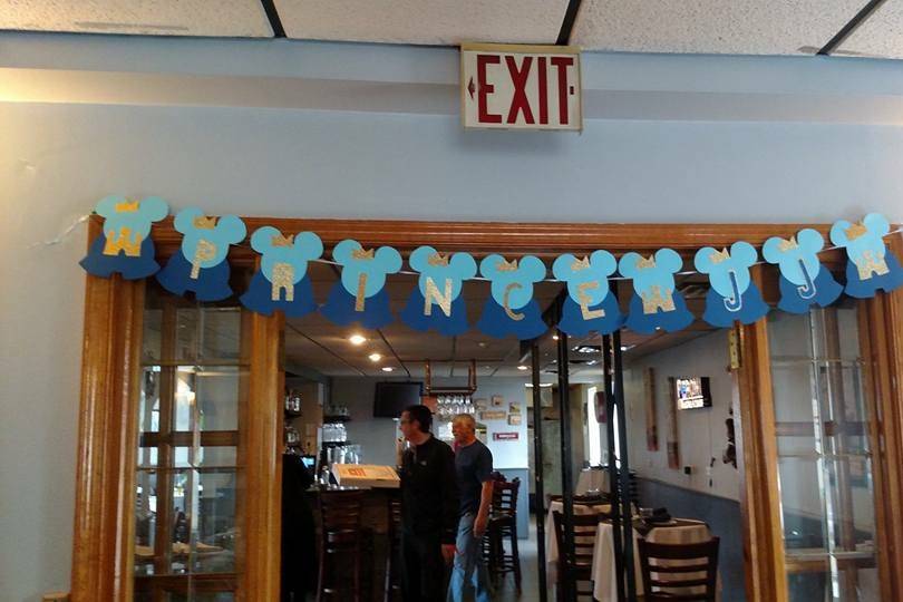 Baby shower banner