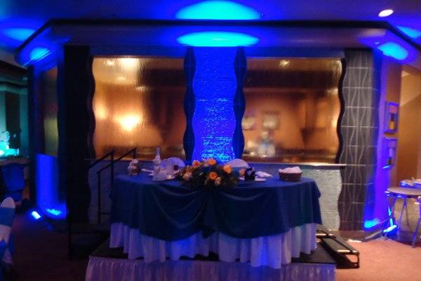 FirstChoiceDJs.com
Sweet Hearts Table with up lighting
Quiet Cannon Montebello Ca.