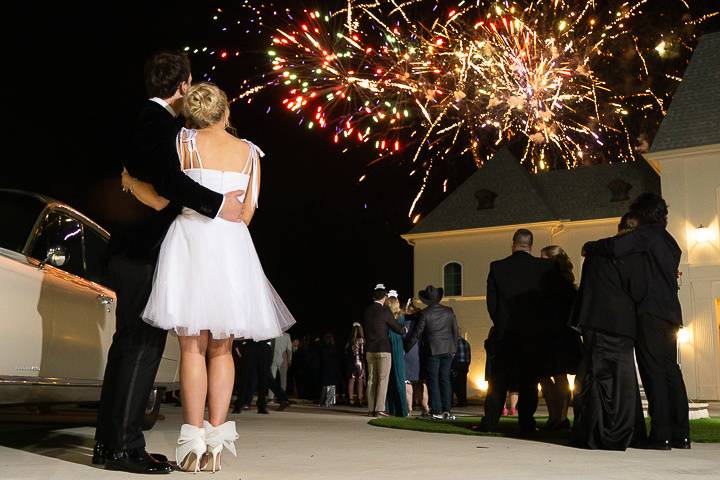 Fireworks wedding