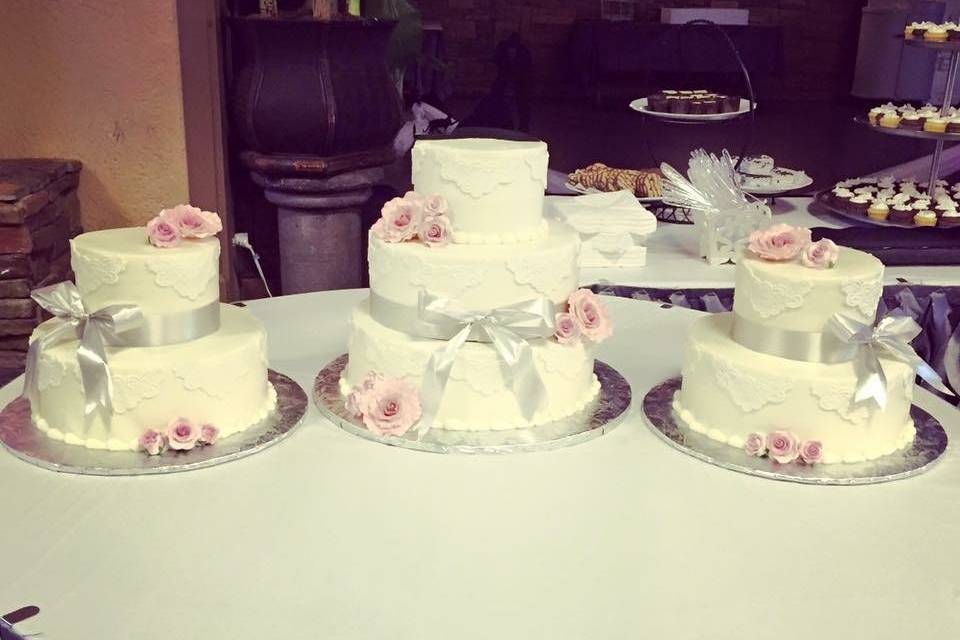 Three cakes
