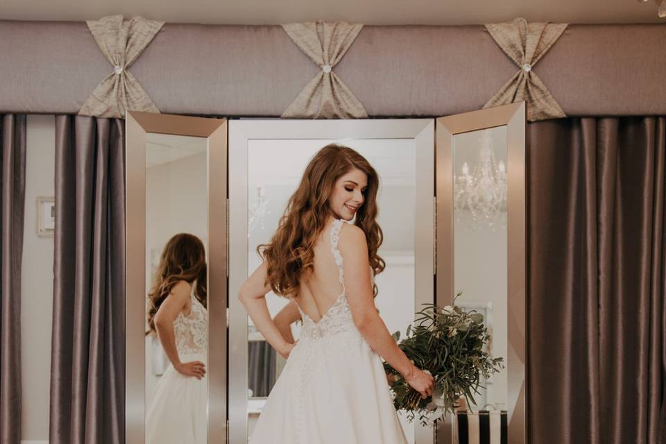 Beautiful white dress.