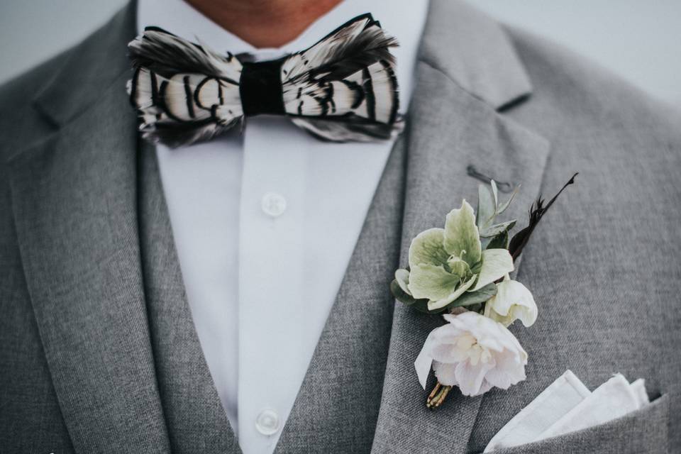 Flower and suit