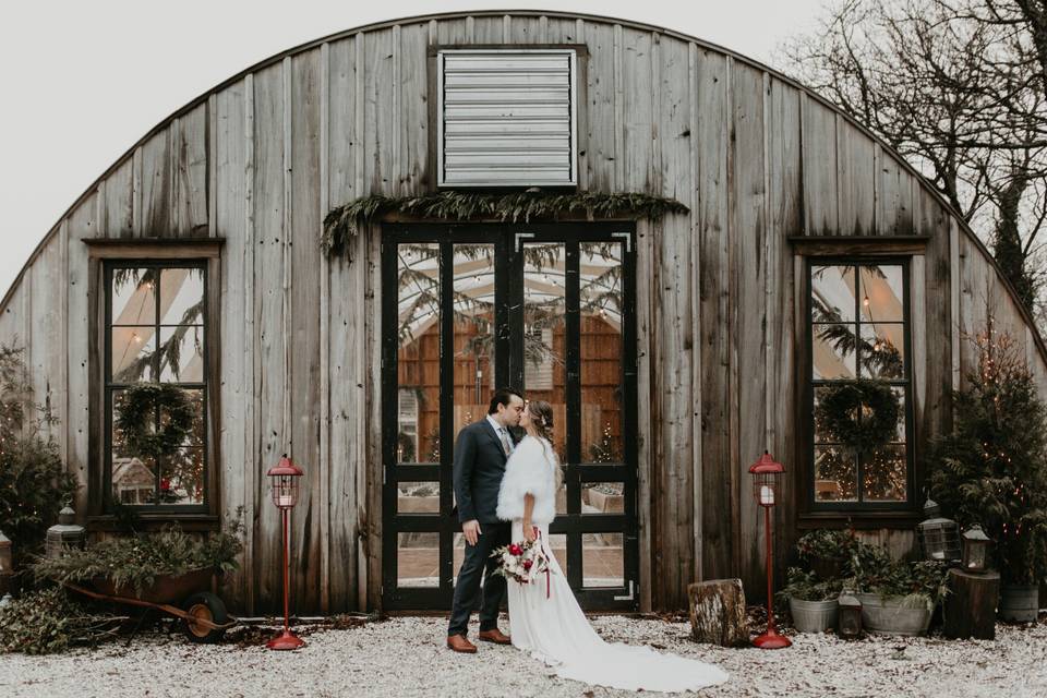 Couple with arrangements