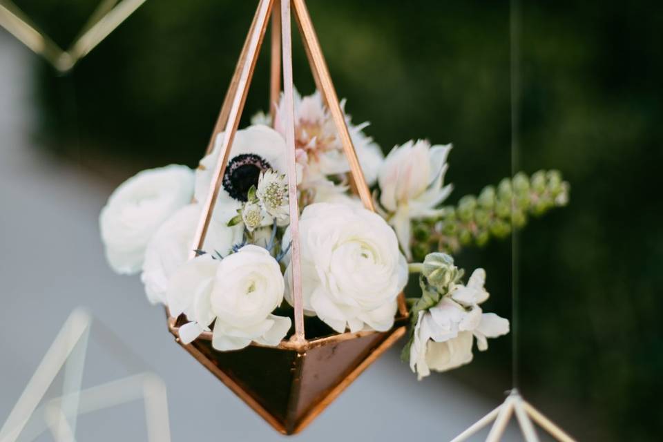 Hanging floral decor