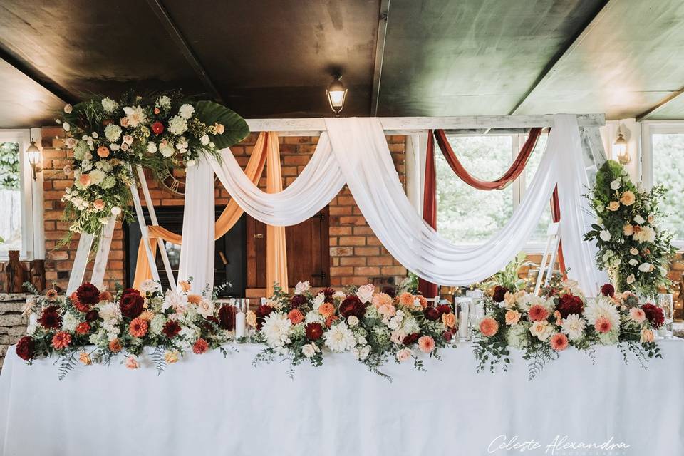 Custom Boho Front Table