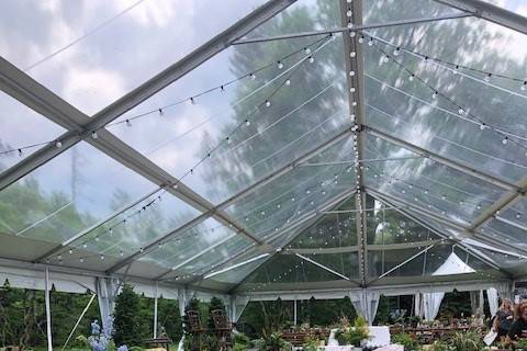 Clear frame tent