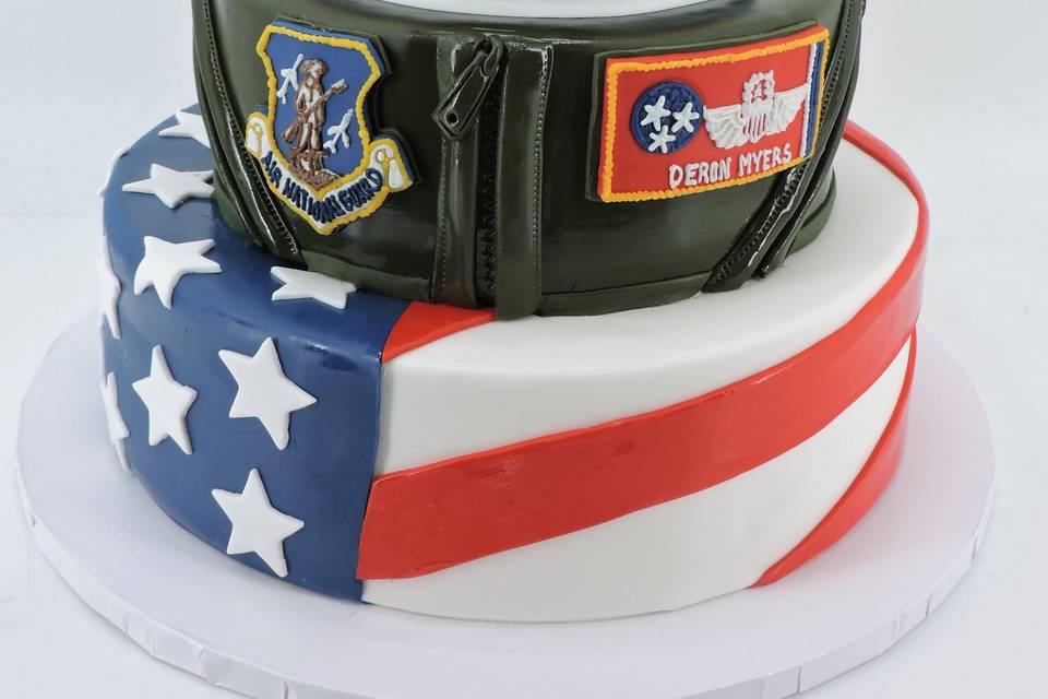 Patriotic Groom's Cake
