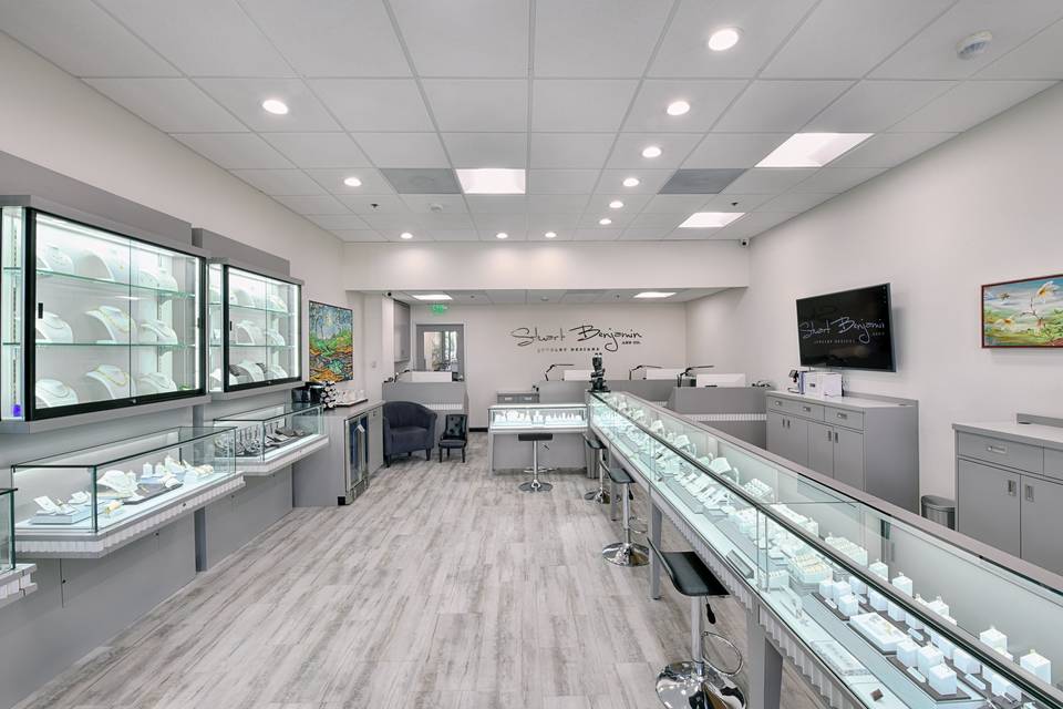 Inside view of jewelry store