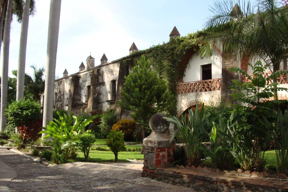 Hacienda`s back facade