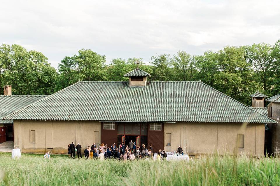 Reception area with guests