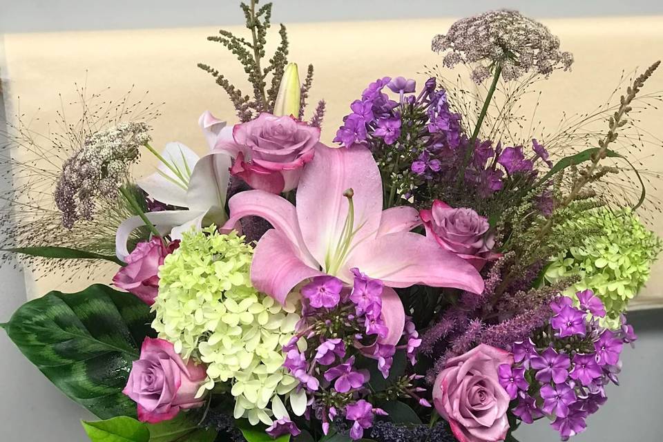 Purple arrangement