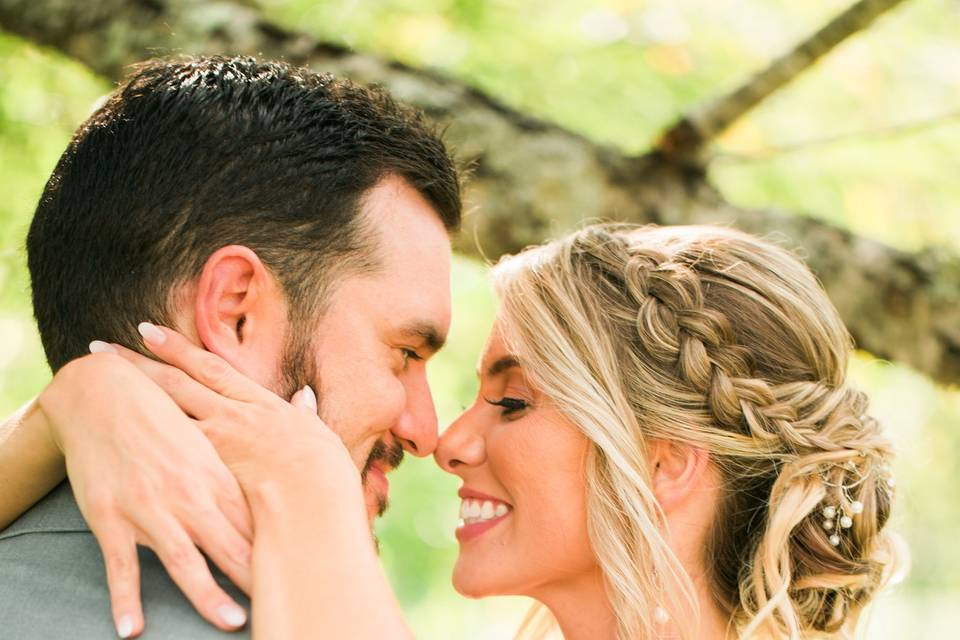 Bride and Groom Moment