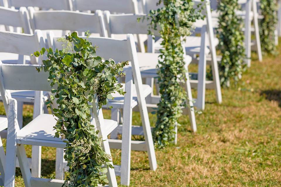 Aisle decorations