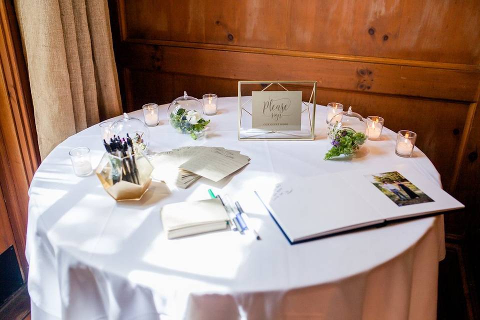 Guestbook table